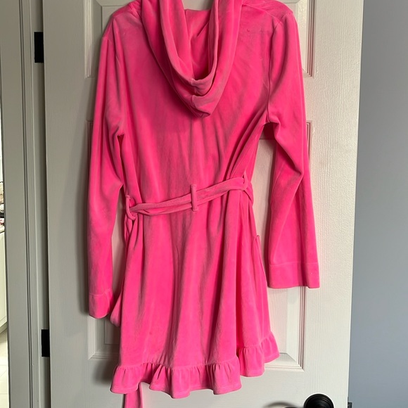 JUICY COUTURE Velvet Robe, Pink, Size M - Picture 2 of 6